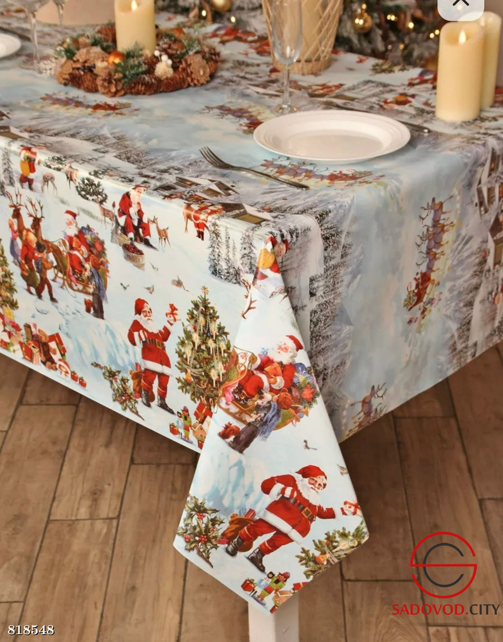 Скатерти с новогодним рисунком
