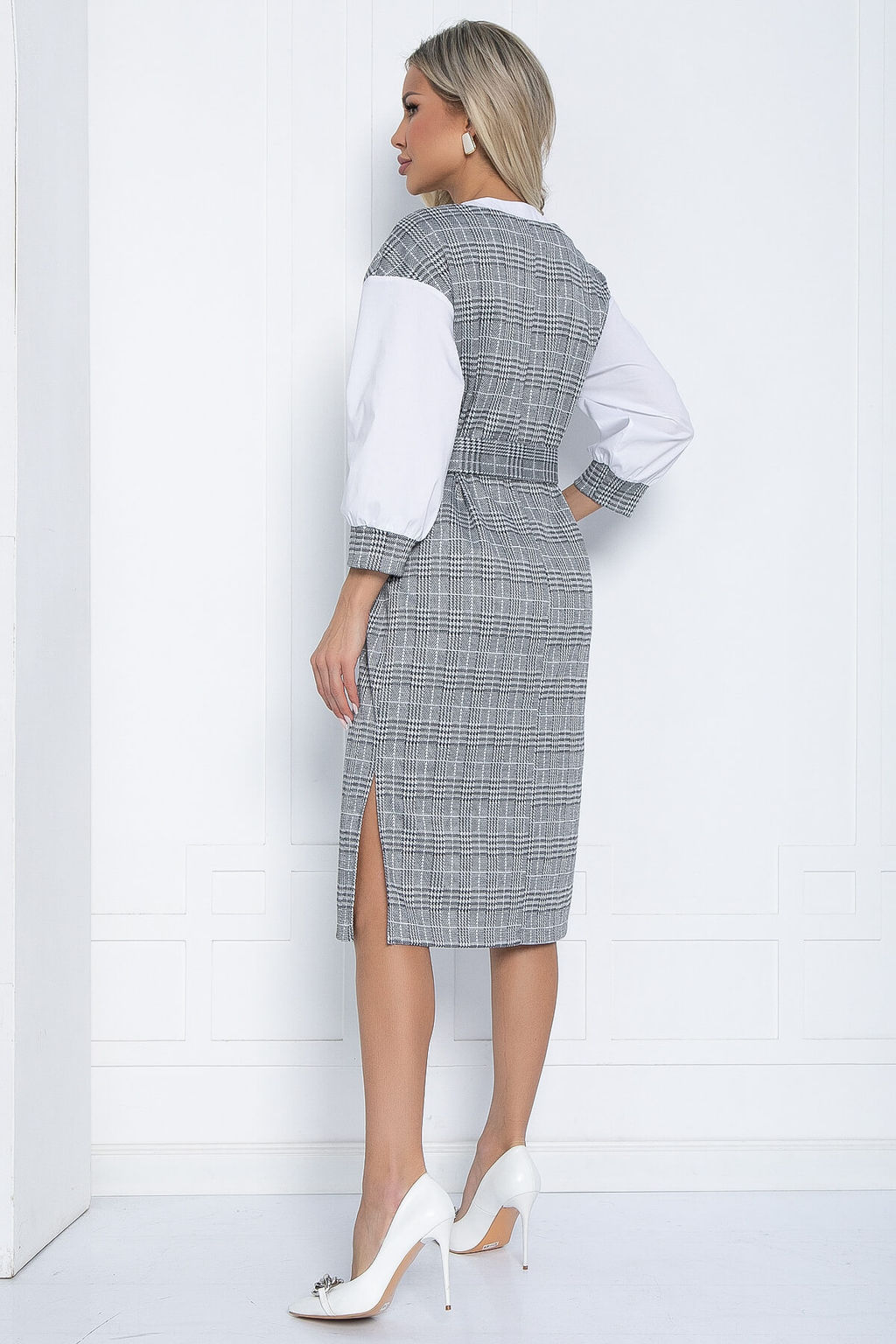 Платье Брют НЬЮ (серое) П12400-18 - Lt collection фото 2