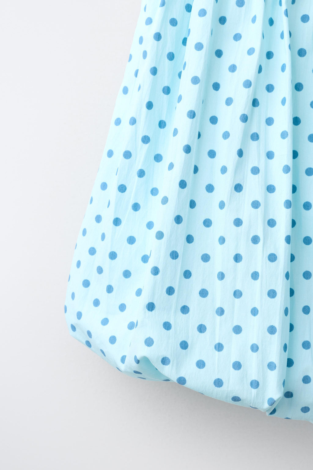 FALDA GLOBO LUNARES / Azul claro - Zara фото 4