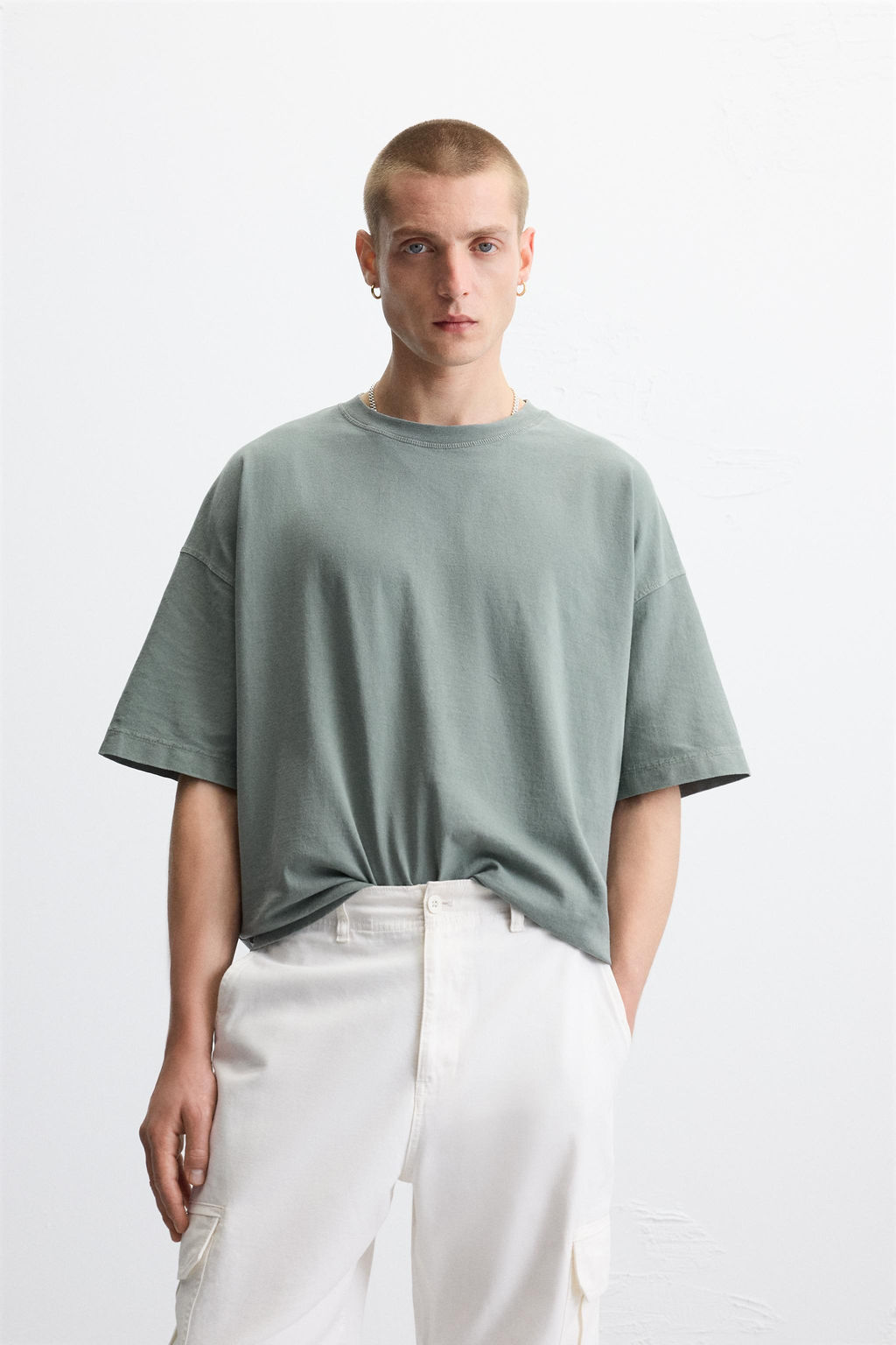 LIGHTWEIGHT WASHED BOXY FIT T-SHIRT - Zara фото 2