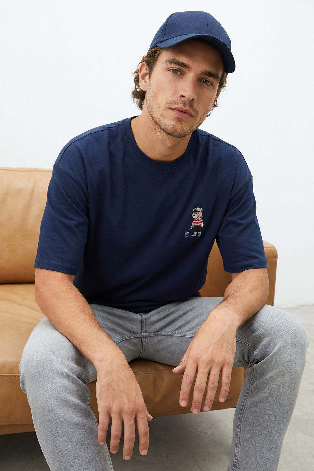 TRENDYOL MAN Siyah Unisex Regular/Normal Kesim Ay?c?k Bask?l? %100 Pamuklu T-Shirt TMNSS25TS00161 - Trendyolmilla фото 43