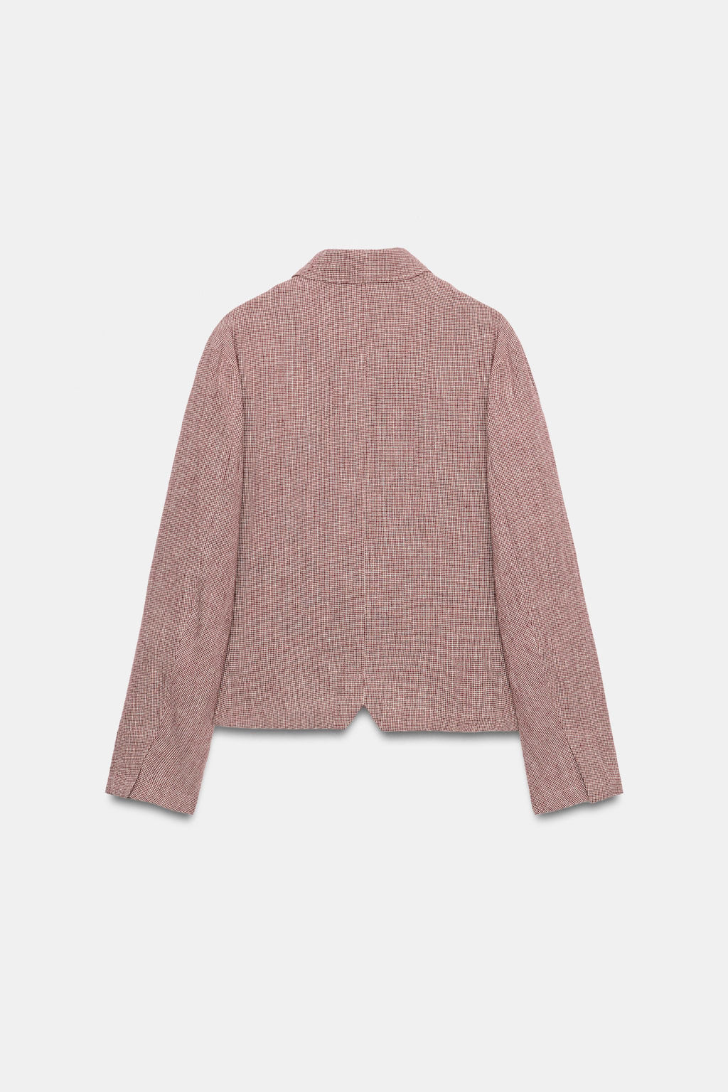 BLAZER CON LINO ZW COLLECTION / Granate - Zara фото 4