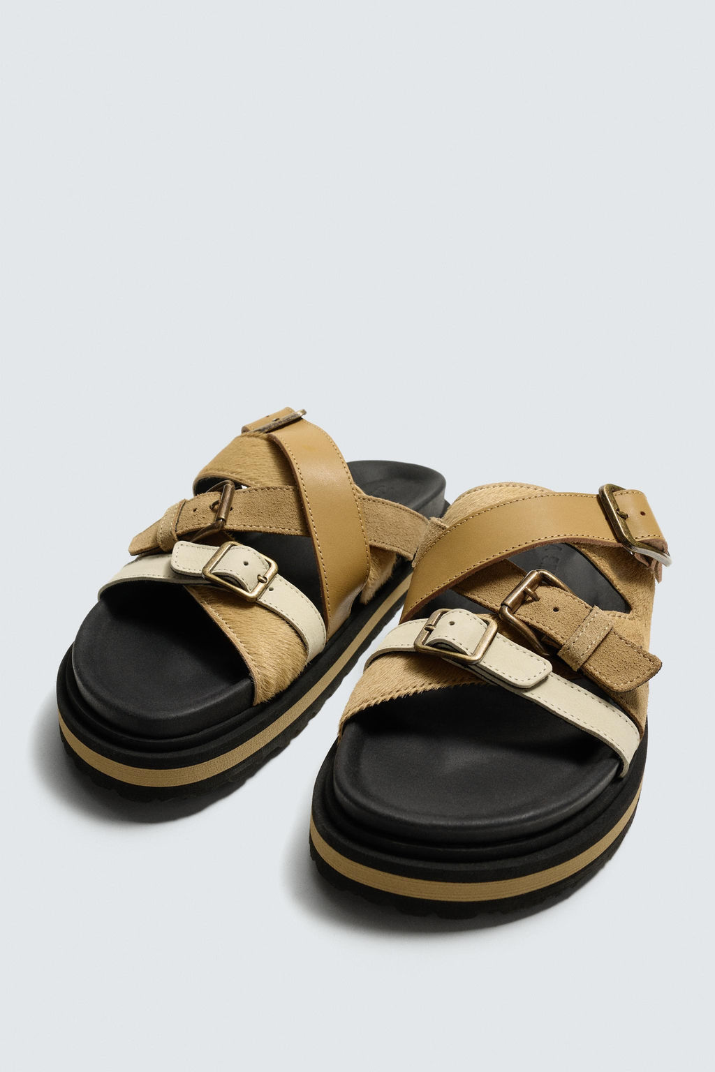 LTHR SNDLS / Beige - Zara фото 5