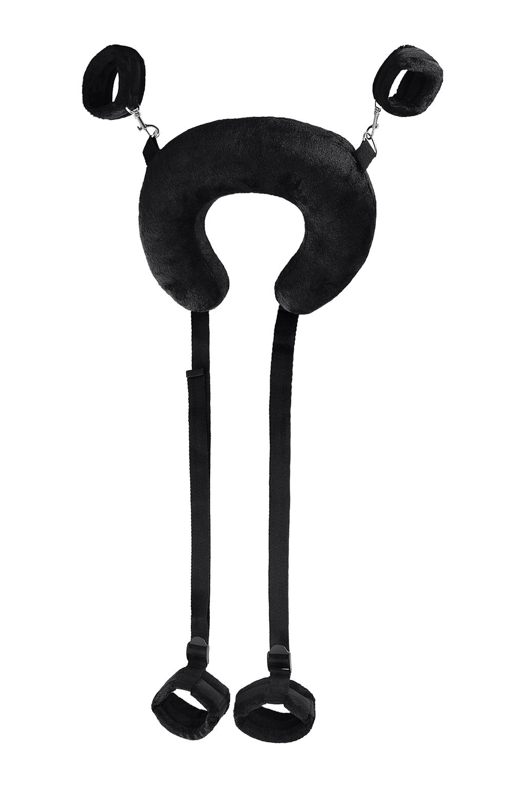 Стропа фиксирующая Anonymo #0701 с подушкой, велюр, черная, 127 см - Toyfa фото 4