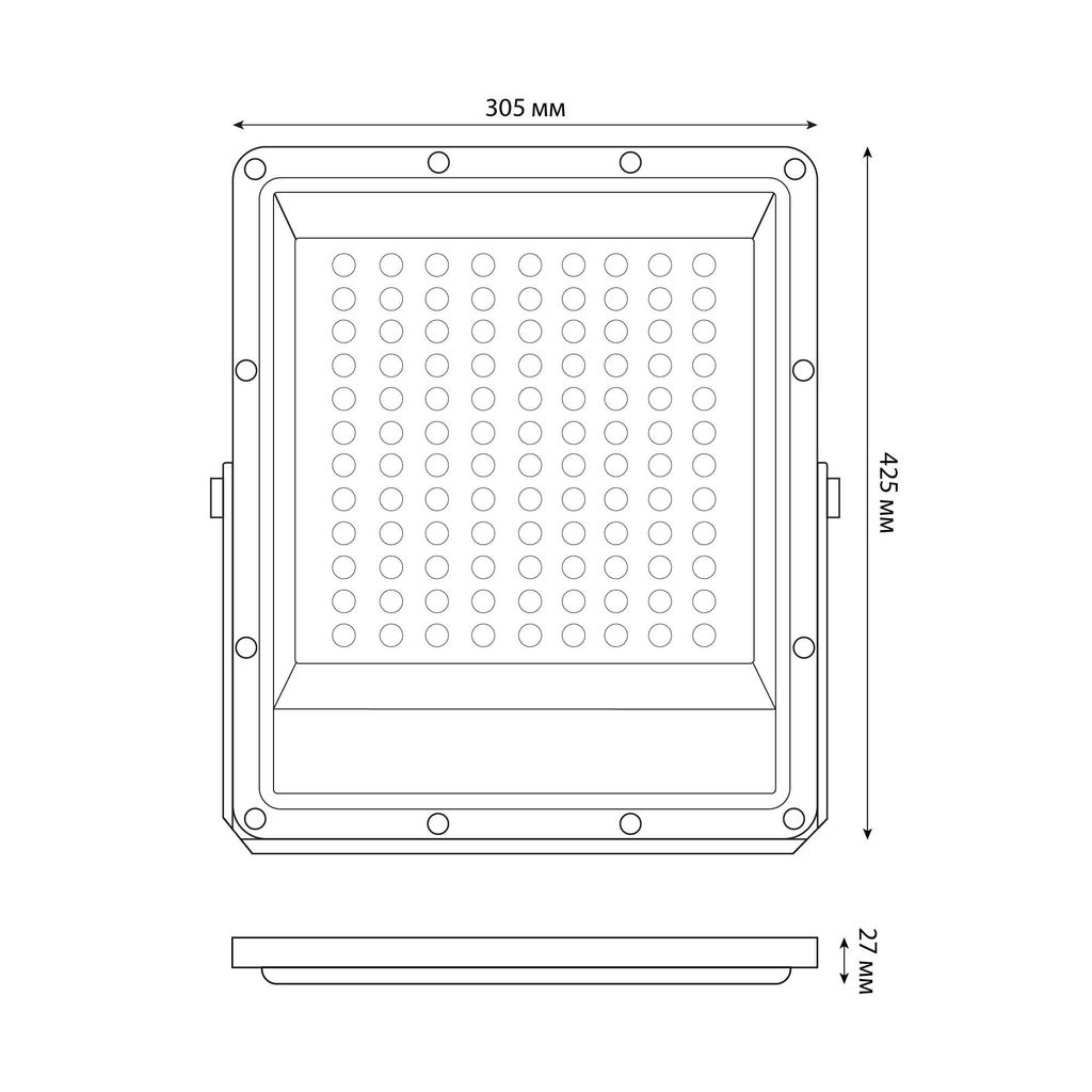 ULF-F51D-200W/6500K IP65 200-240V GREY Прожектор светодиодный. Дневной свет (6500K). Угол 90 градусов. Корпус серый. TM Uniel