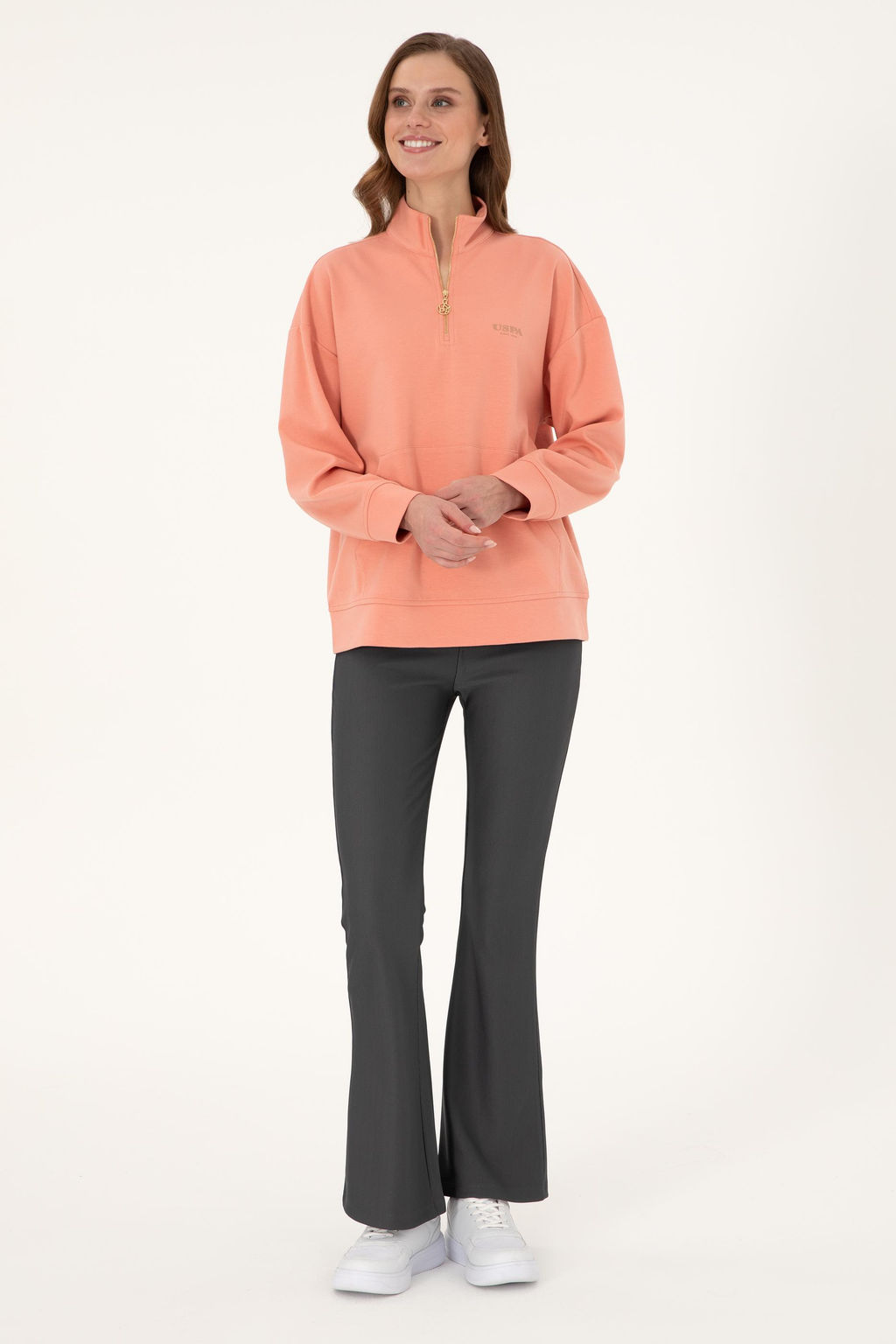 Женский свитшот с лососем Неожиданная скидка в корзине - U.s. polo assn фото 4