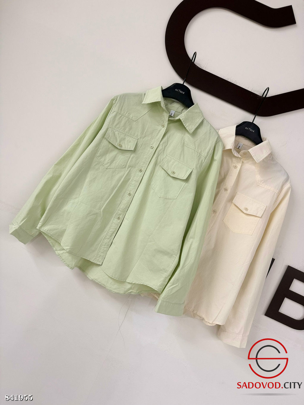 Рубашка женская однотонная