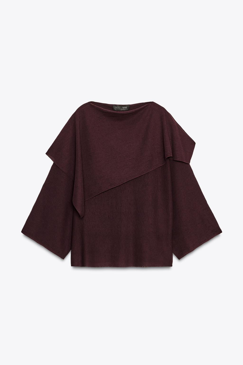 PLAIN KNIT LAYERED TOP - Zara фото 5