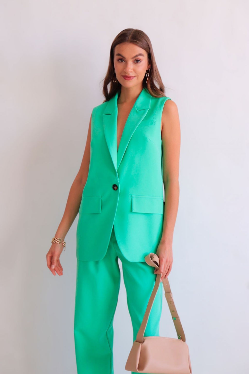 Martichelli Костюм с жилетом бирюзовый фото 25