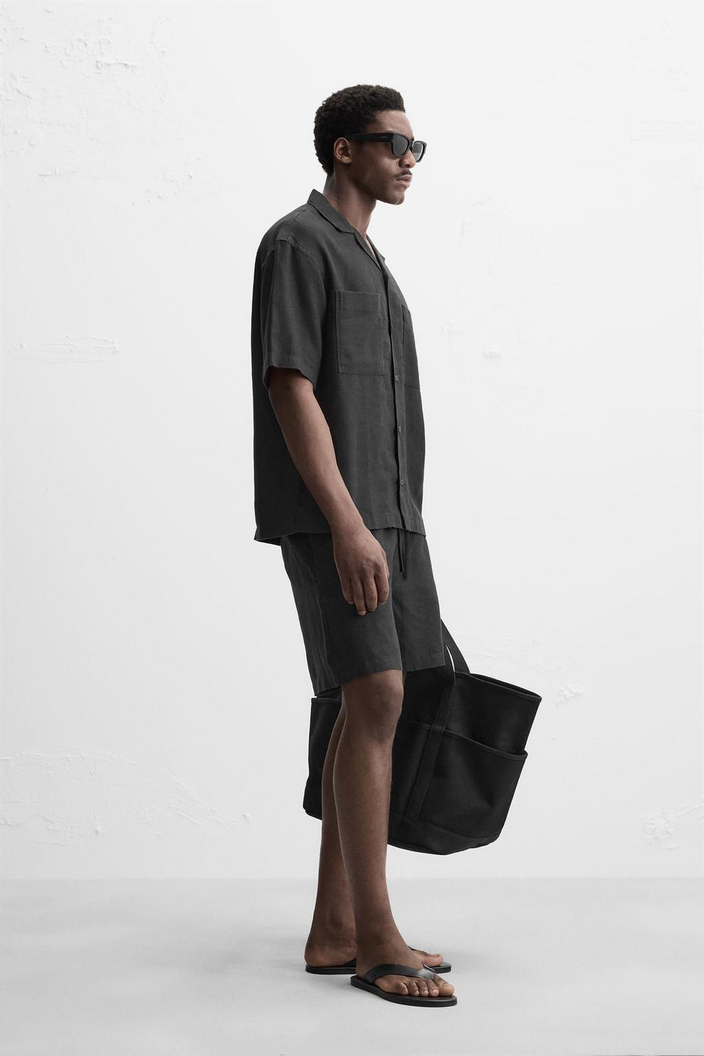 100% LINEN SHIRT - Zara фото 4