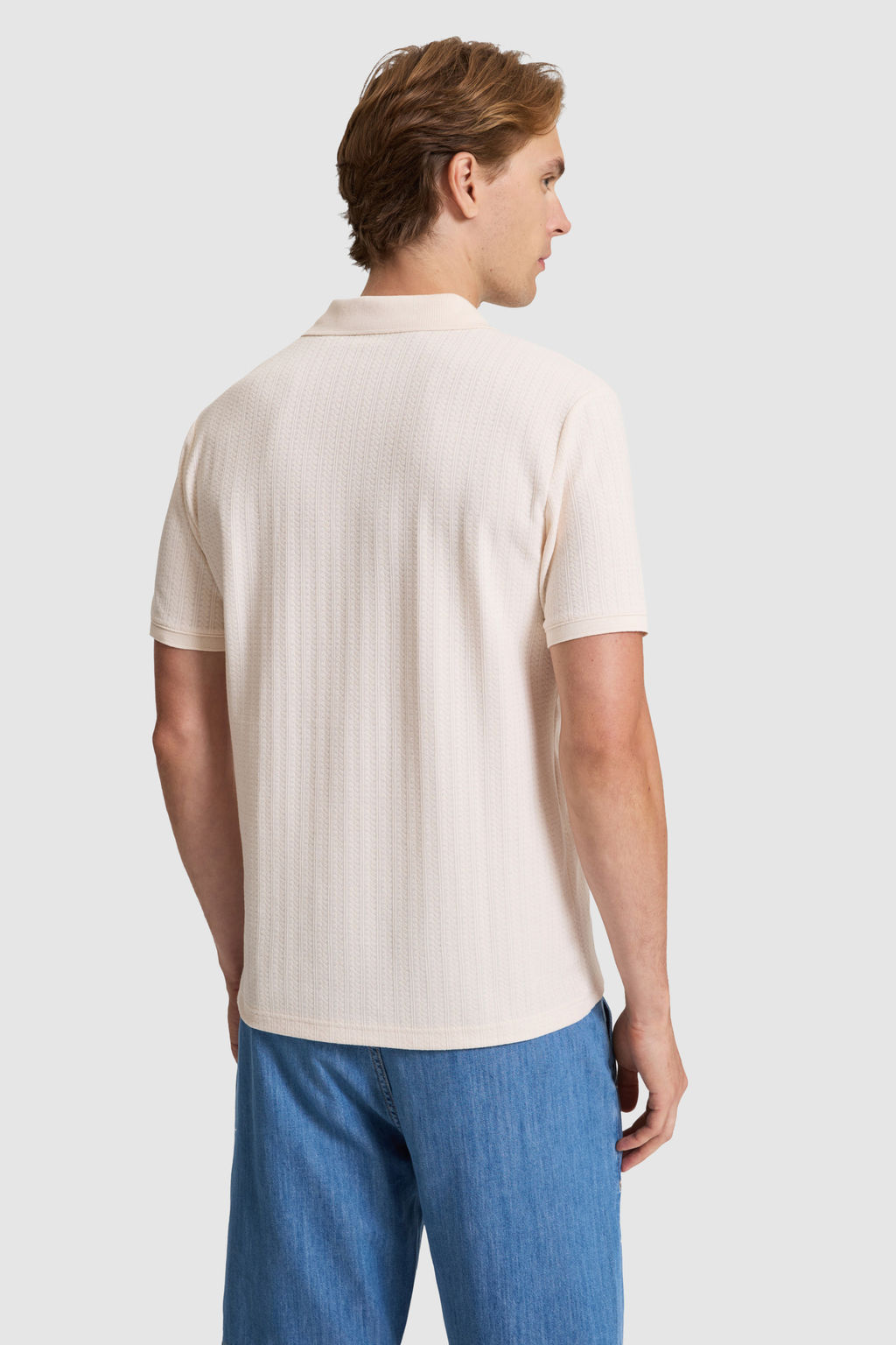 Erkek Krem Regular Fit Polo Yaka Ti__rt - U.s. polo assn фото 5