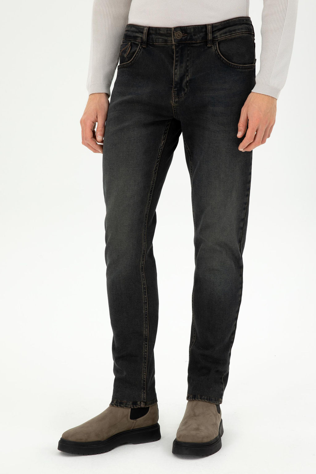 Мужские коричневые джинсовые брюки - U.s. polo assn фото 2