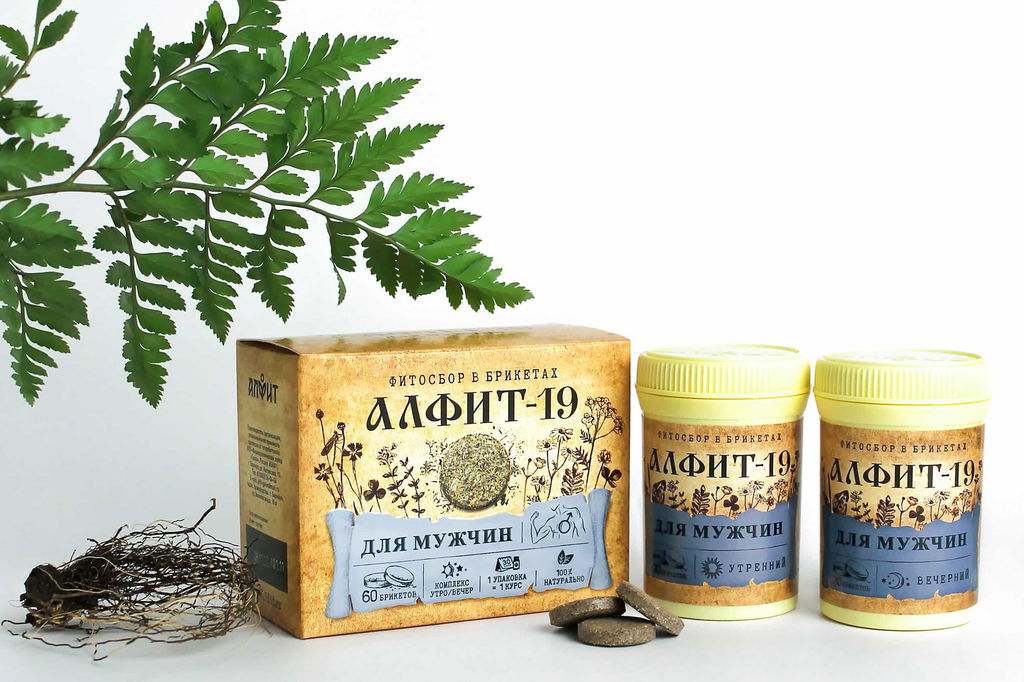 Алфит-19 Для мужчин БАД в брикетах Алфит 1201