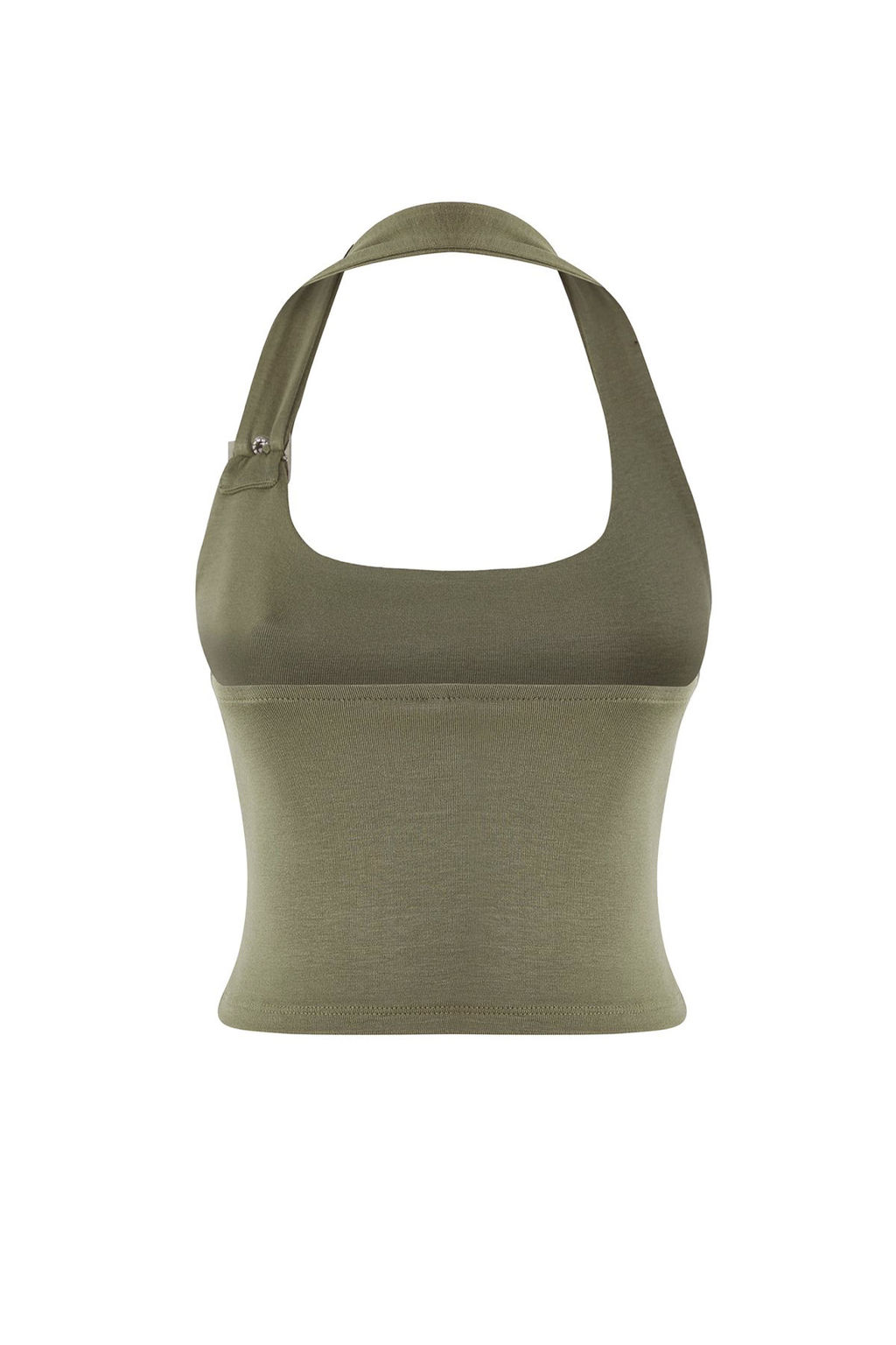 Trendyolmilla Siyah Boyundan Baglamal? Kemer Detayl? Fitted/Vucuda Oturan Orme Bluz TWOSS24BZ00580  фото 12