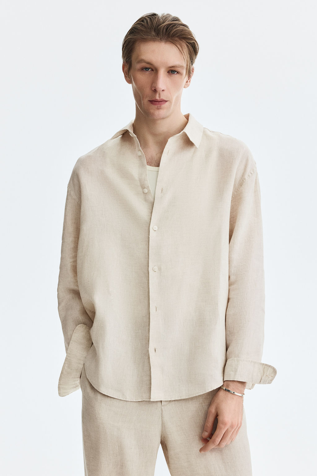 Camisa de lino Relaxed Fit - H&m фото 4