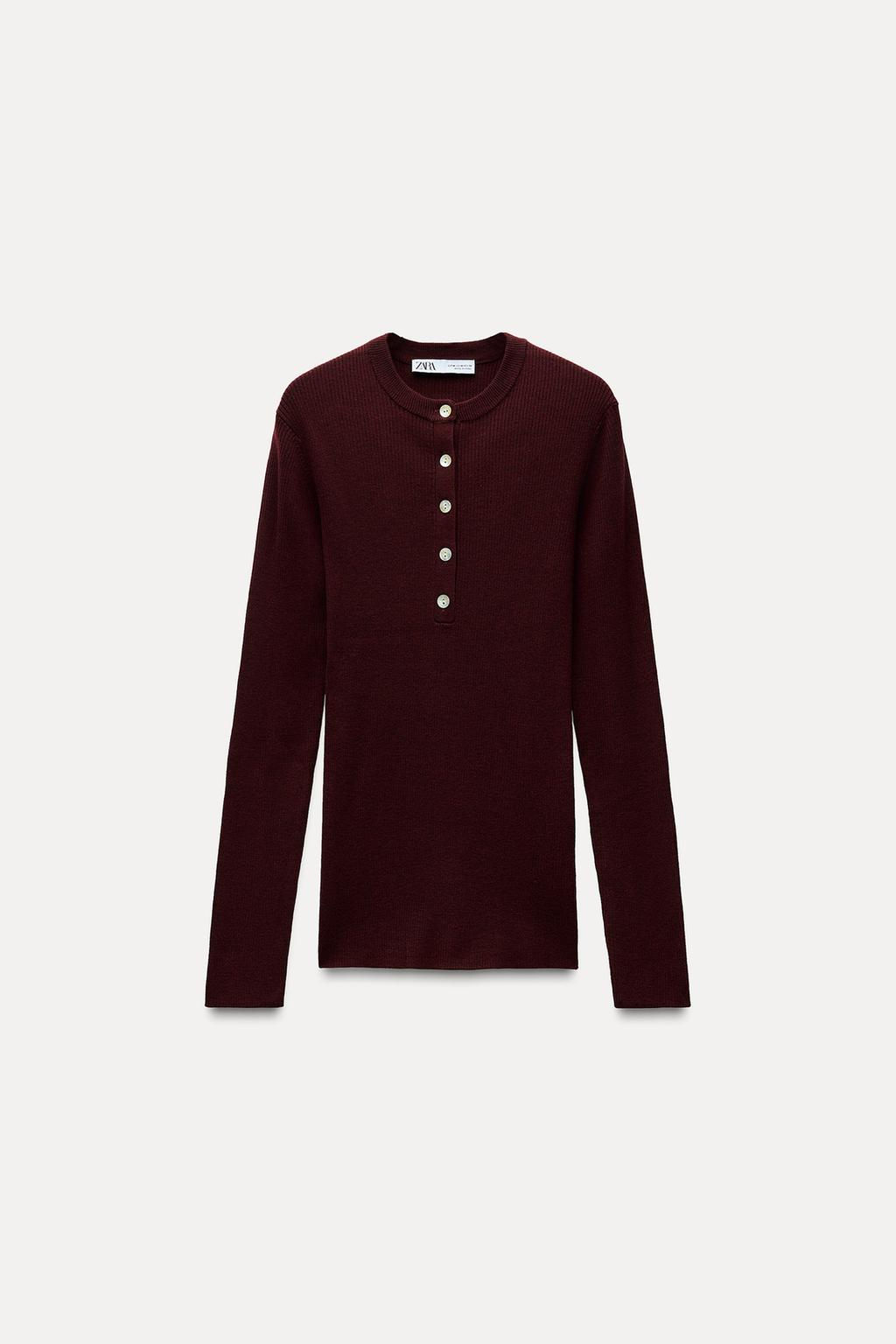 FINE KNIT WOOL SWEATER - Zara фото 4