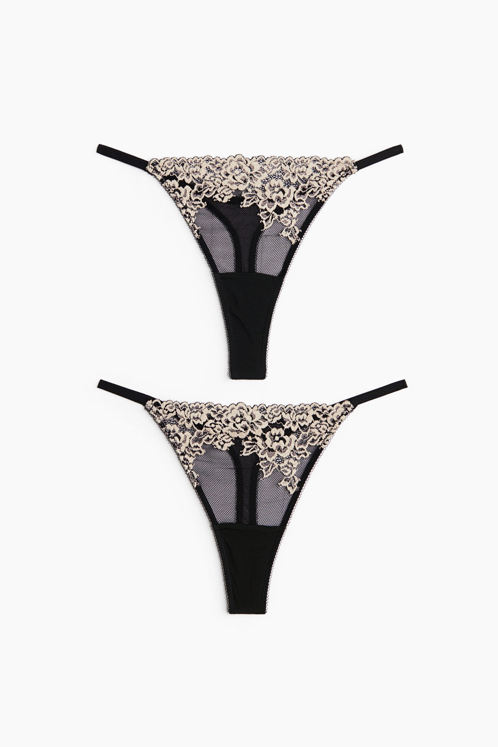 Pack de 2 bragas thong de encaje - H&m фото 2