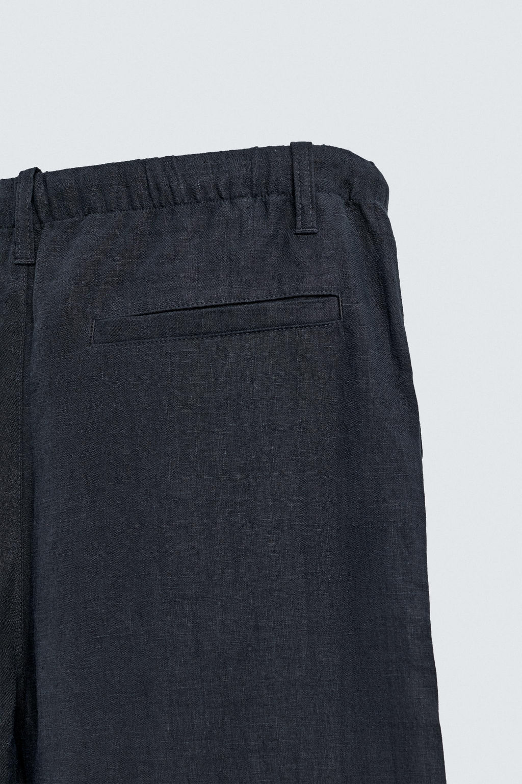 PANTAL?N RELAXED FIT 100% LINO / Marino oscuro