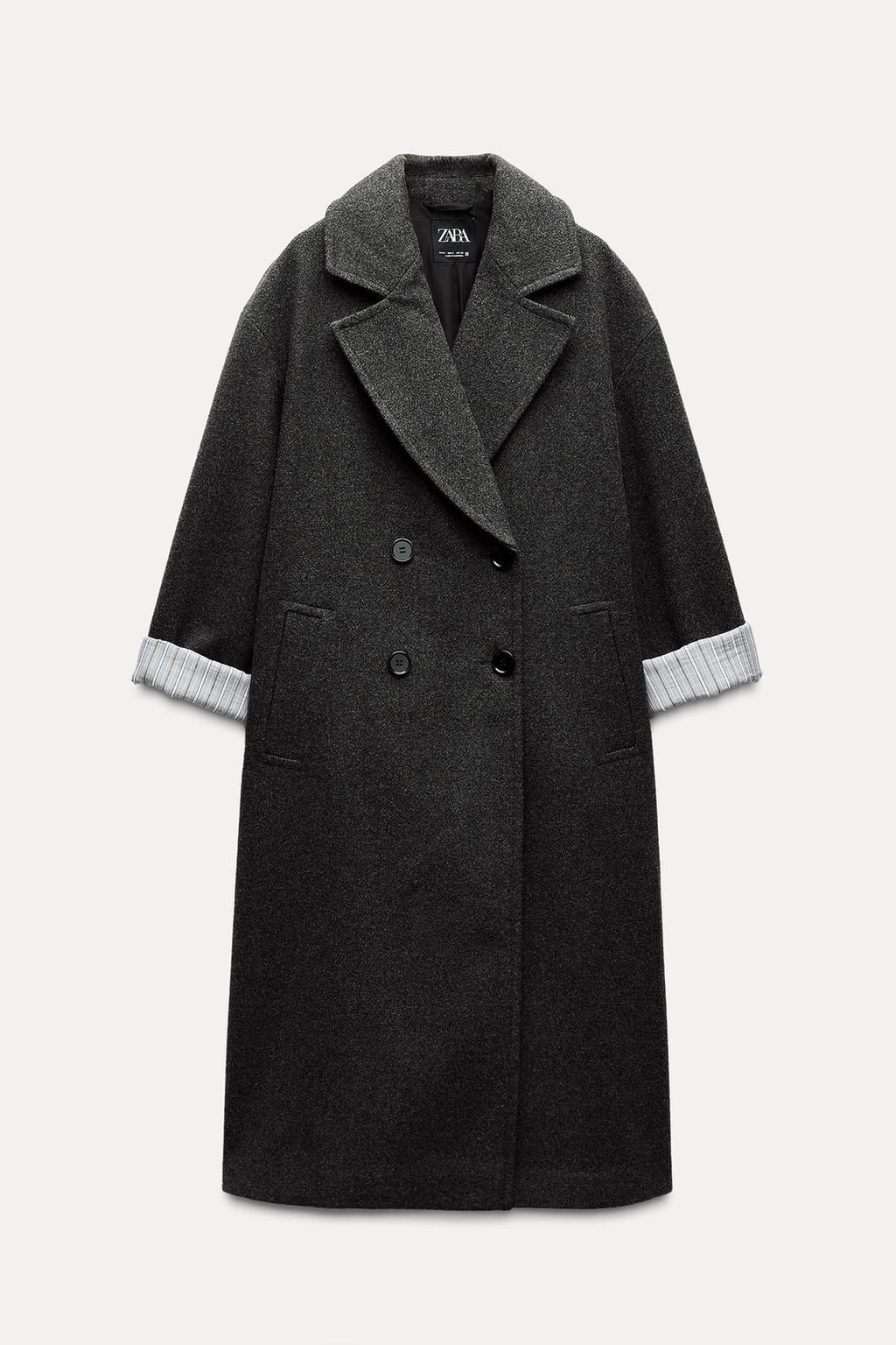 OVERSIZED DOUBLE-BREASTED COAT - Zara фото 4