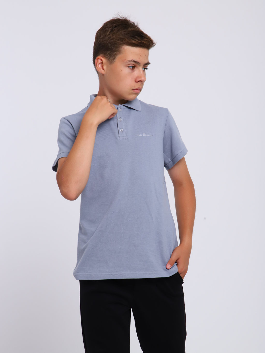 Рубашка-поло "Михаил" серый