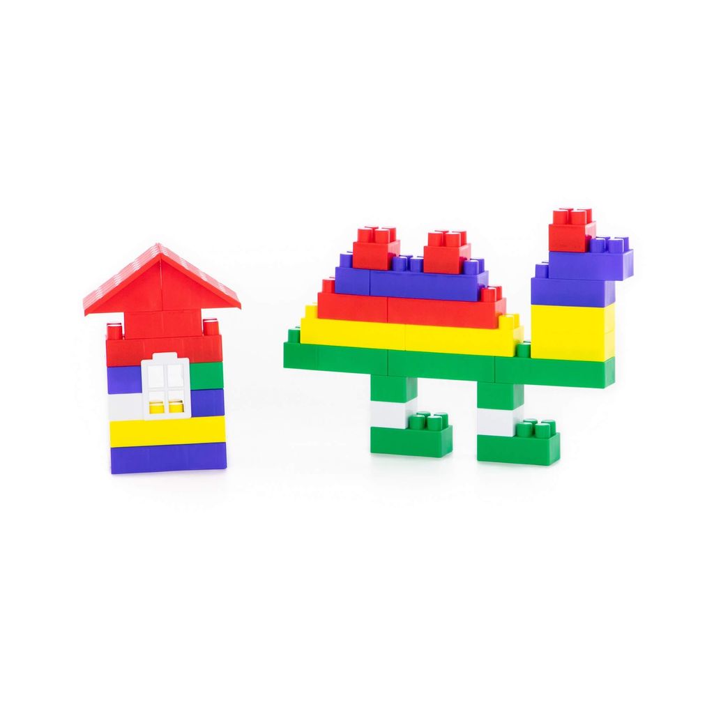 Конструктор Строитель (68 элементов) (в пакете) - Полесье фото 3