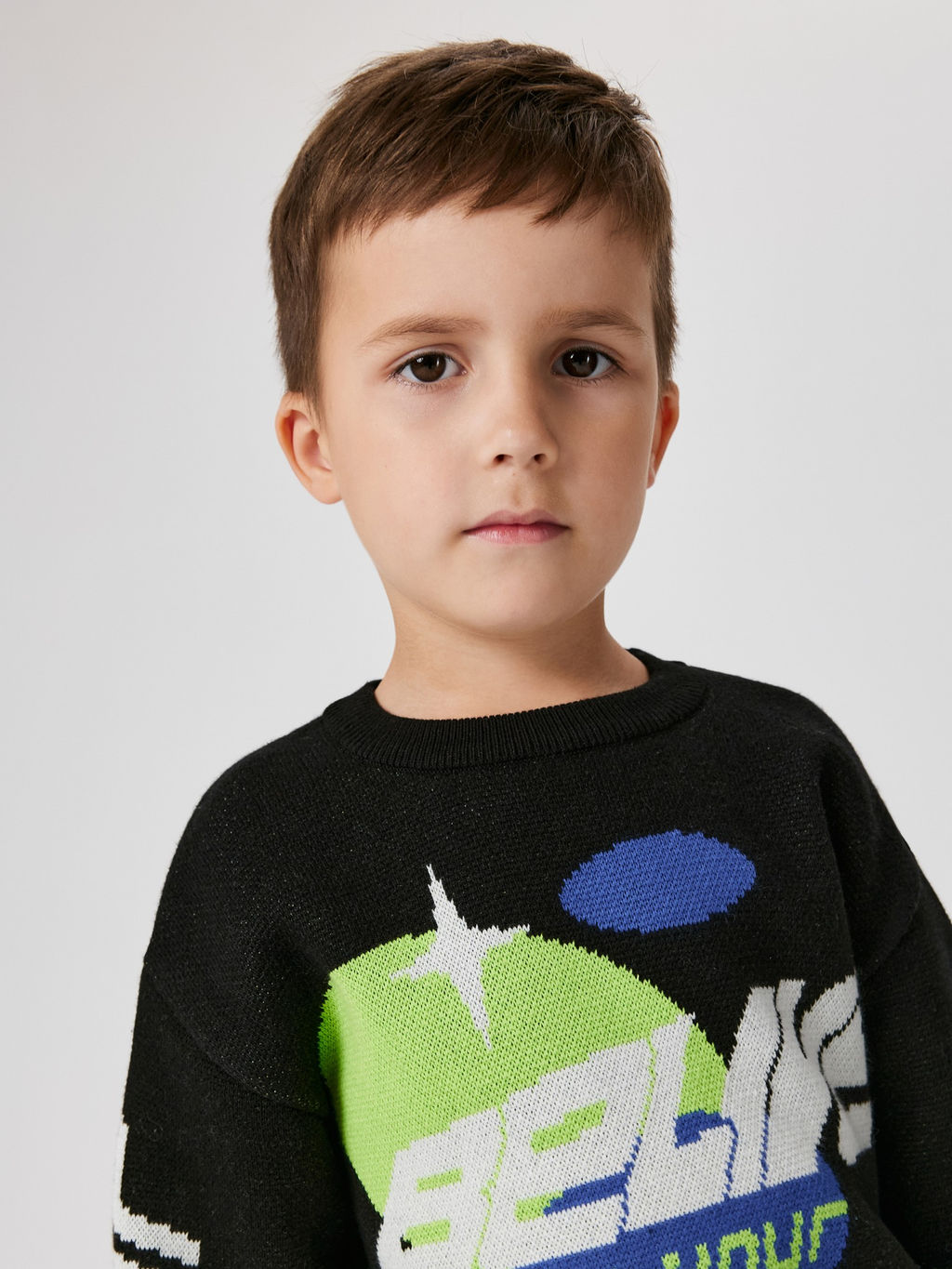 ACOOLA / Джемпер детский для мальчиков Ciro черный  фото 5