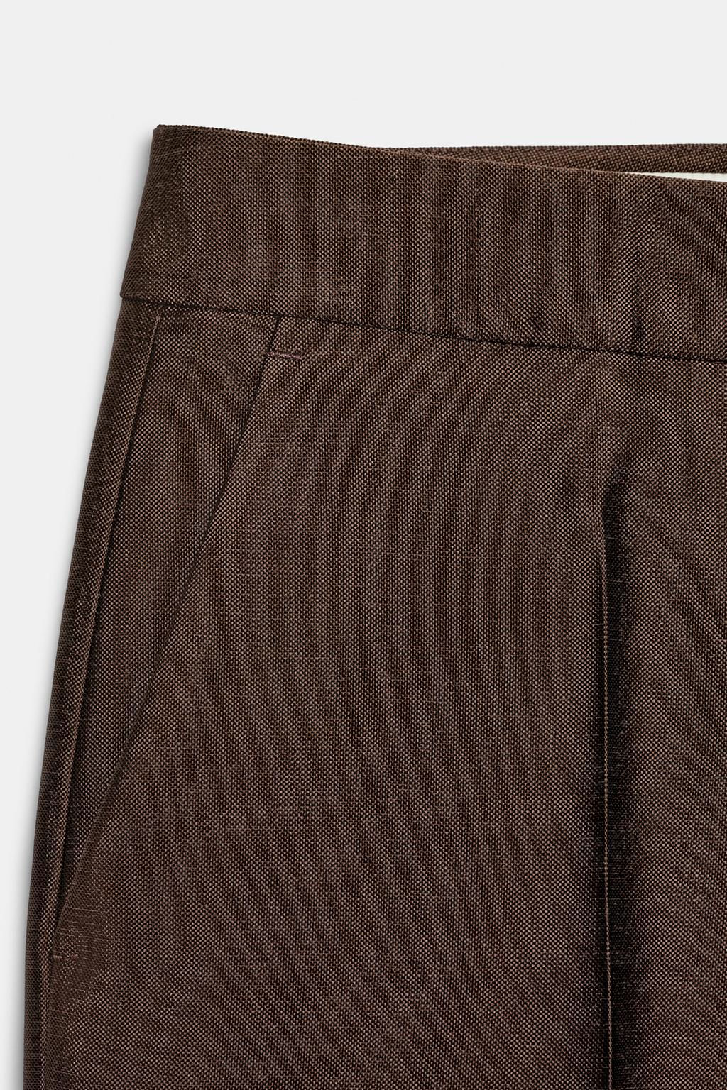 SLIM SATIN TROUSERS - Zara фото 8