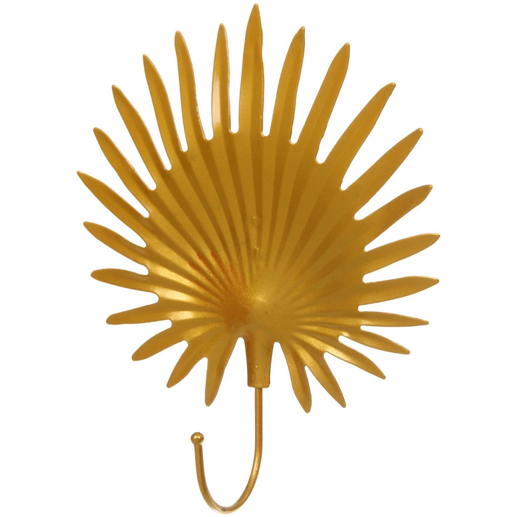 Цена за 6 шт. Крючок интерьерный металлический "ЛОФТ ТАМБЛ", фритатта, цвет золото, 15*19см