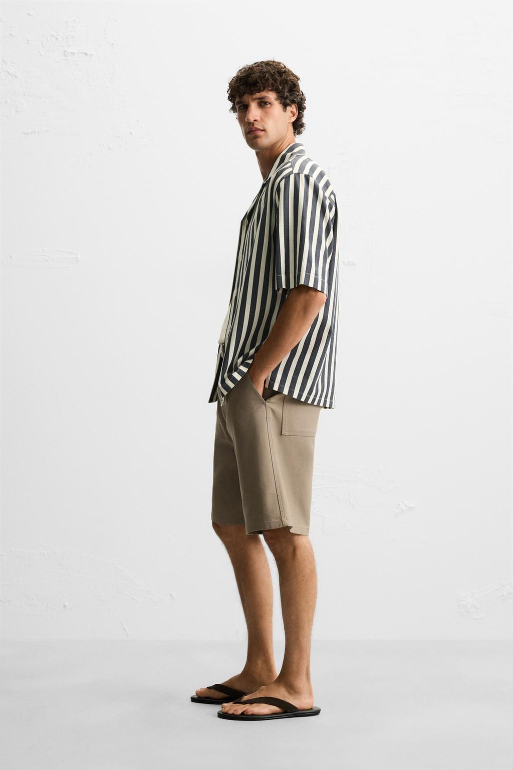 STRIPED TEXTURED SHIRT - Zara фото 4