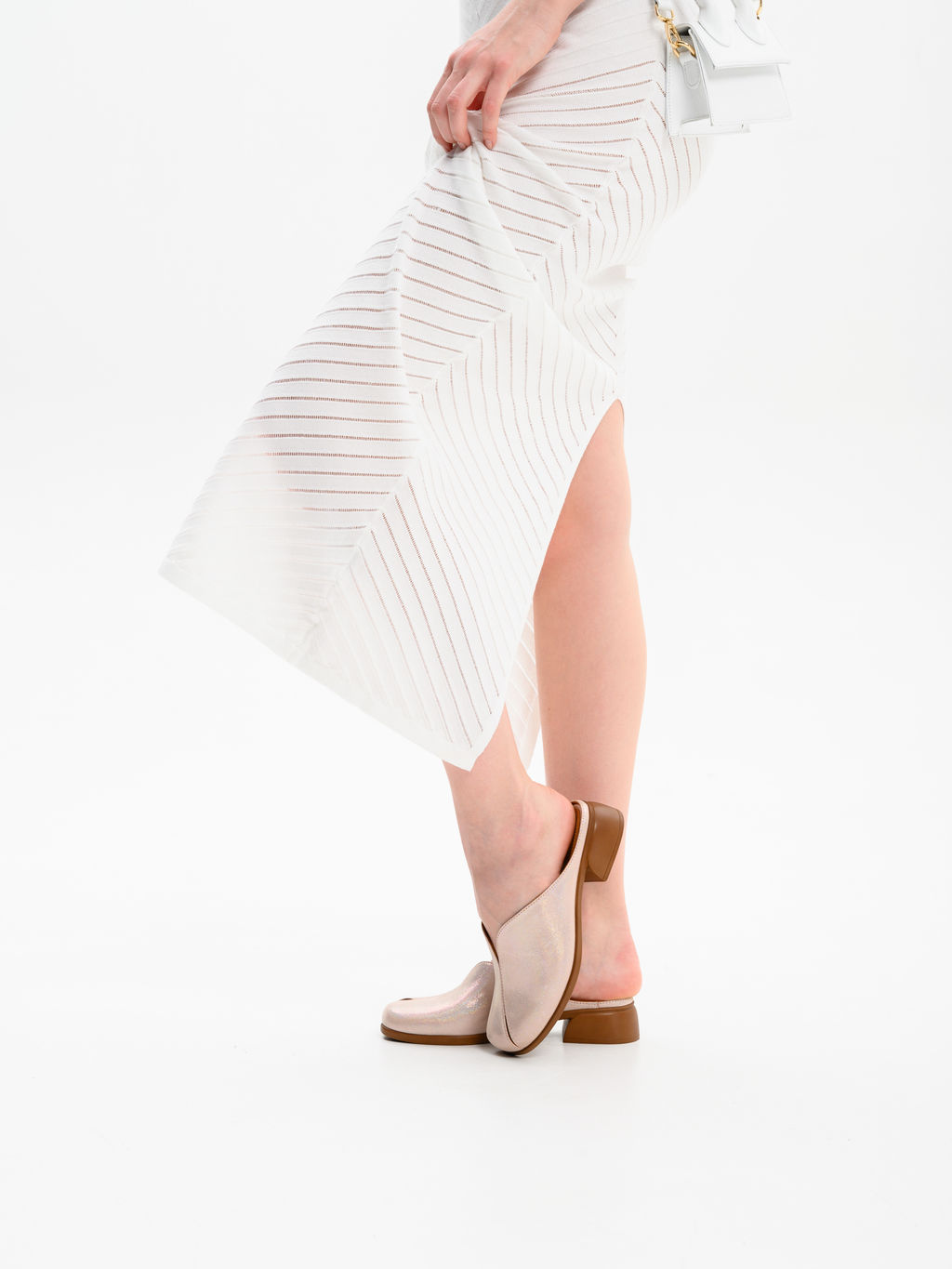 Сабо 3200.25294br.Розовый ибица+коричневый