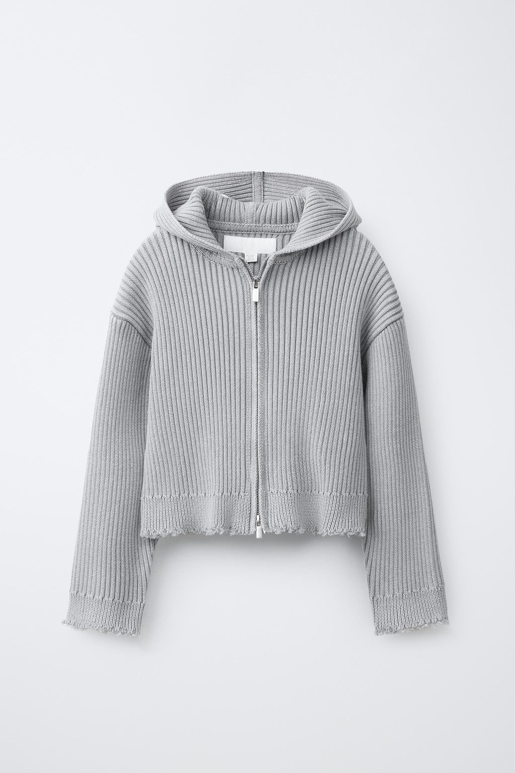 CHAQUETA PUNTO CREMALLERA / Gris medio - Zara фото 4
