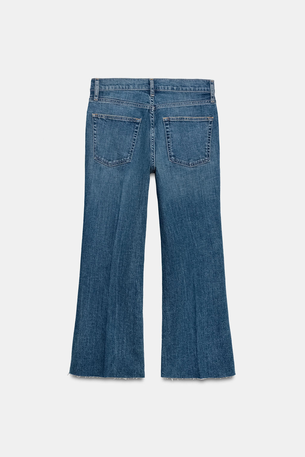 JEANS ZW COLLECTION CROPPED FLARE TIRO MEDIO / Azul - Zara фото 6