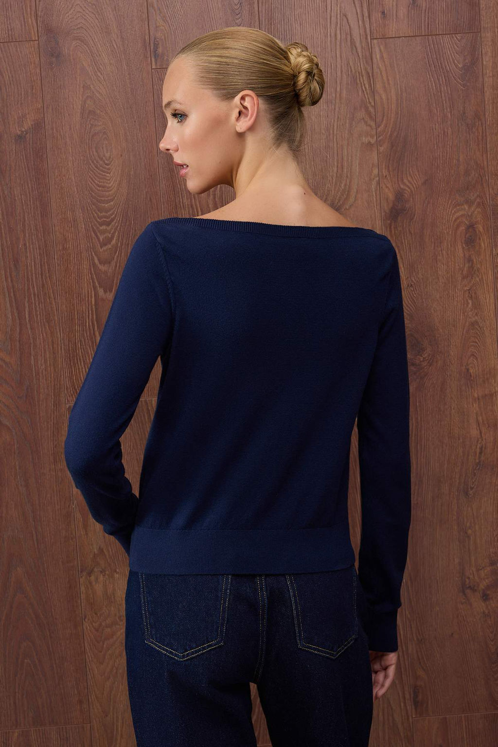 Ozel Koleksiyon Lacivert Premium Iplik/Ozel Iplik Trend Triko Kazak TWOAW26KZ00159 - Trendyolmilla фото 4