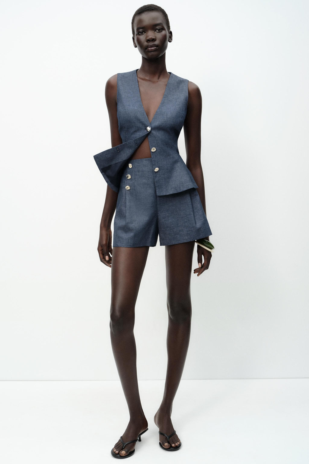 PEPLUM WAISTCOAT WITH LINEN - Zara фото 11