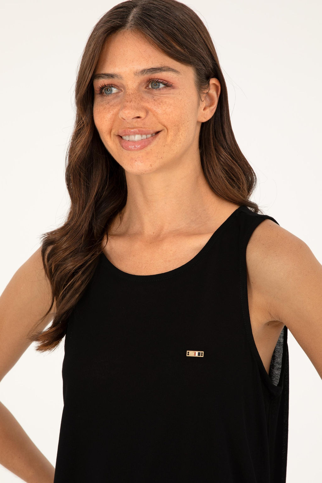 U. S. Polo Assn / Женская черная футболка - U.s. polo assn фото 2