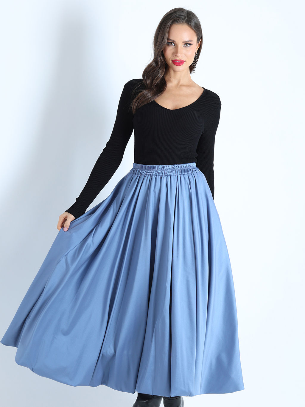 Юбка Широкие жесты, блю