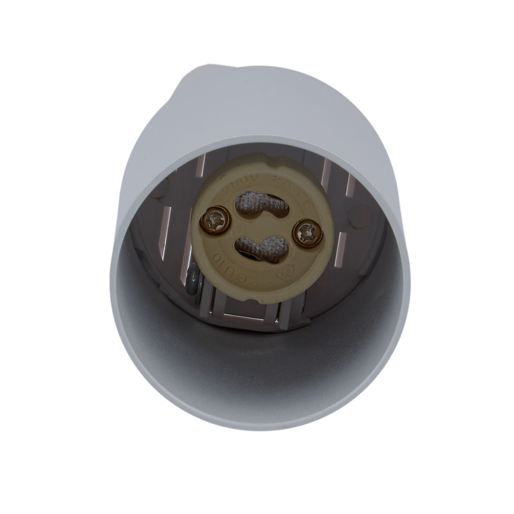 UBL-Q324 GU10 WHITE Светильник-прожектор трековый. Под лампу GU10. Корпус белый. ТМ Volpe