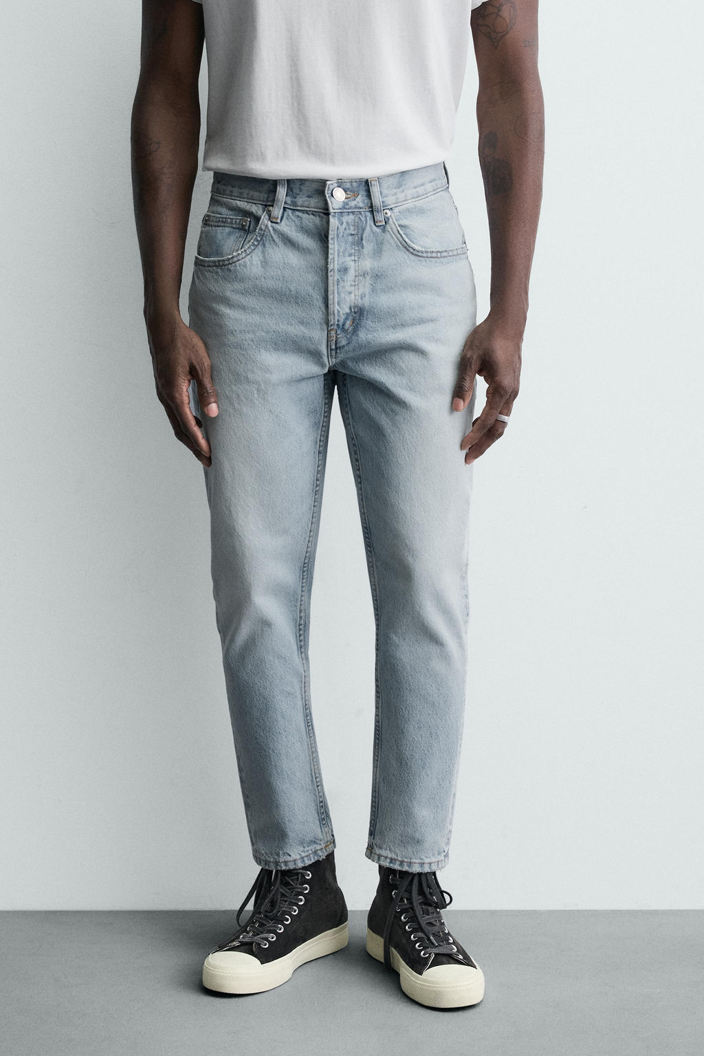 SLIM CROPPED FIT JEANS - Zara фото 21