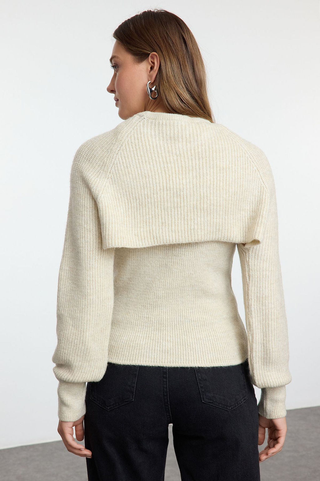 Tas Yumusak Dokulu Ikili Tak?m Bolerolu Triko Kazak TWOAW25KZ00020 - Trendyolmilla фото 4