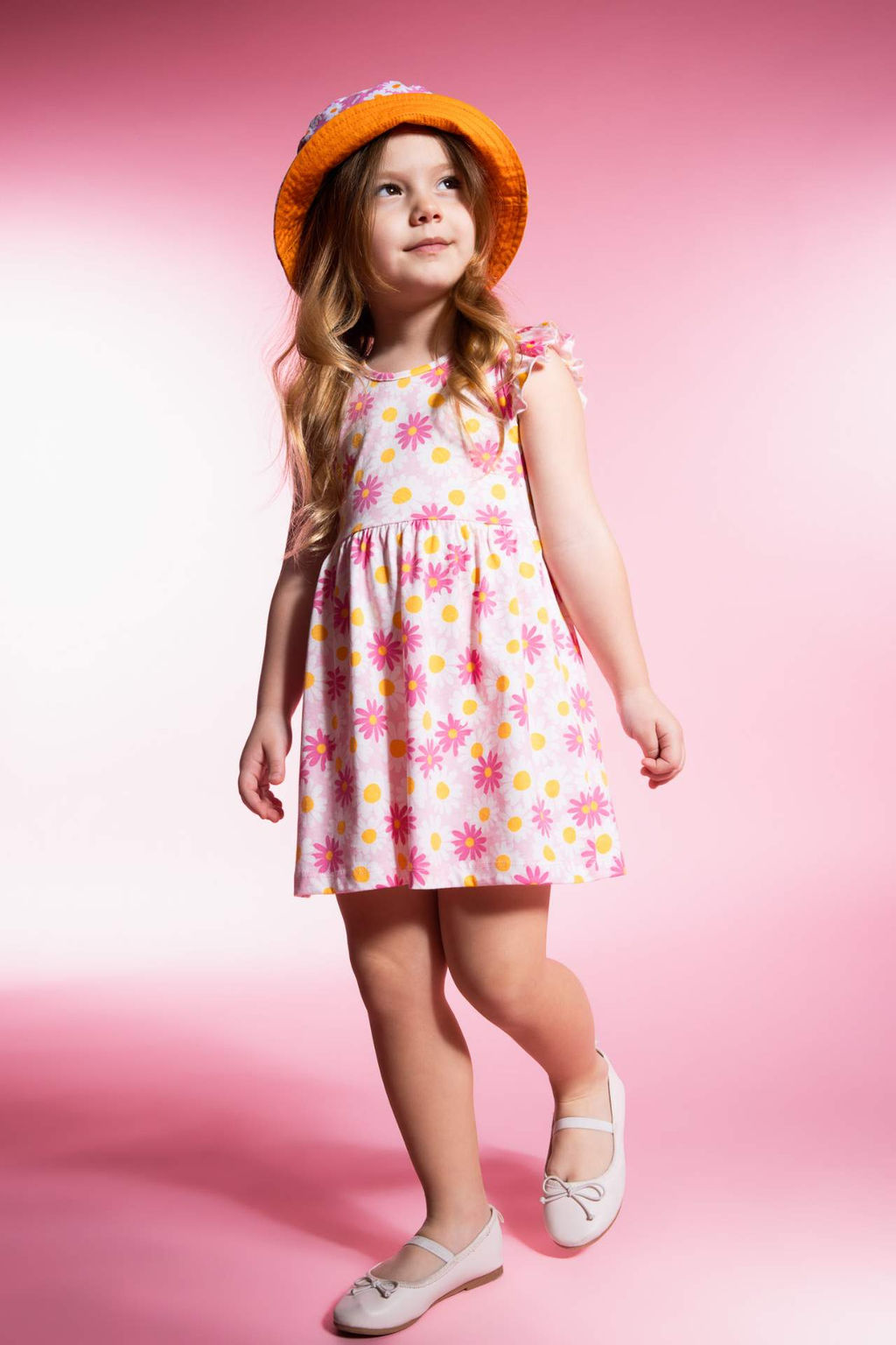 K?z Bebek Desenli Kolsuz Elbise - Defacto фото 7