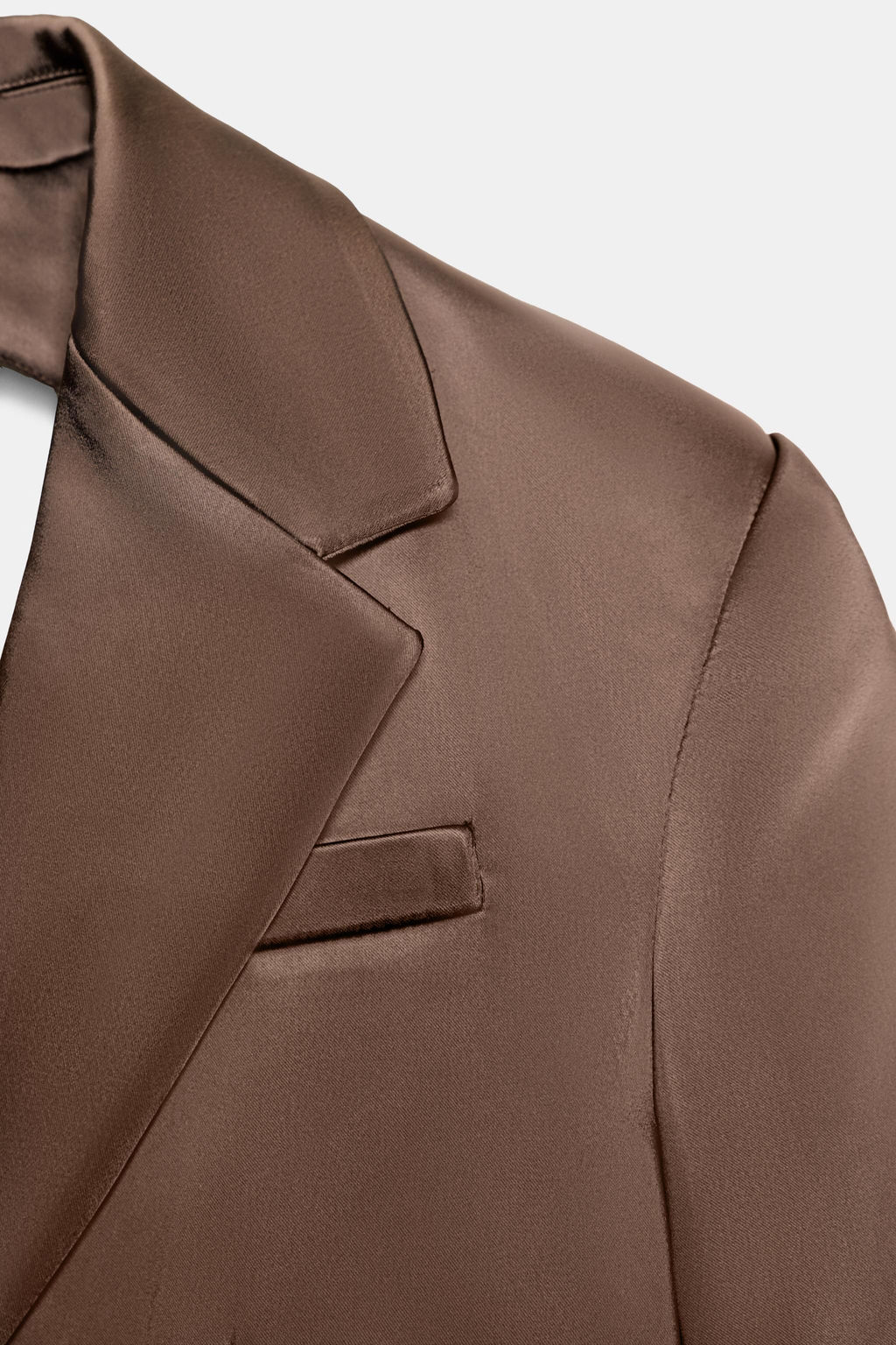 SATIN BLAZER WITH BACK VENTS