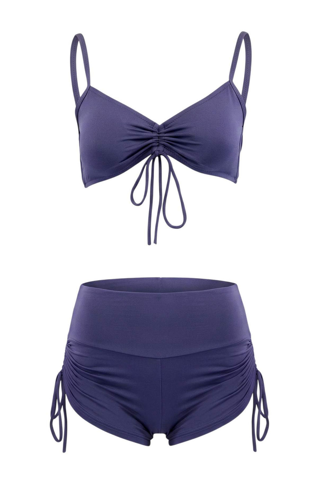 TRENDYOLMILLA Siyah Bralette Sortlu Buzgu Detayl? Yuksek Bel Sortlu Bikini Tak?m? TBESS25BT00088 фото 16