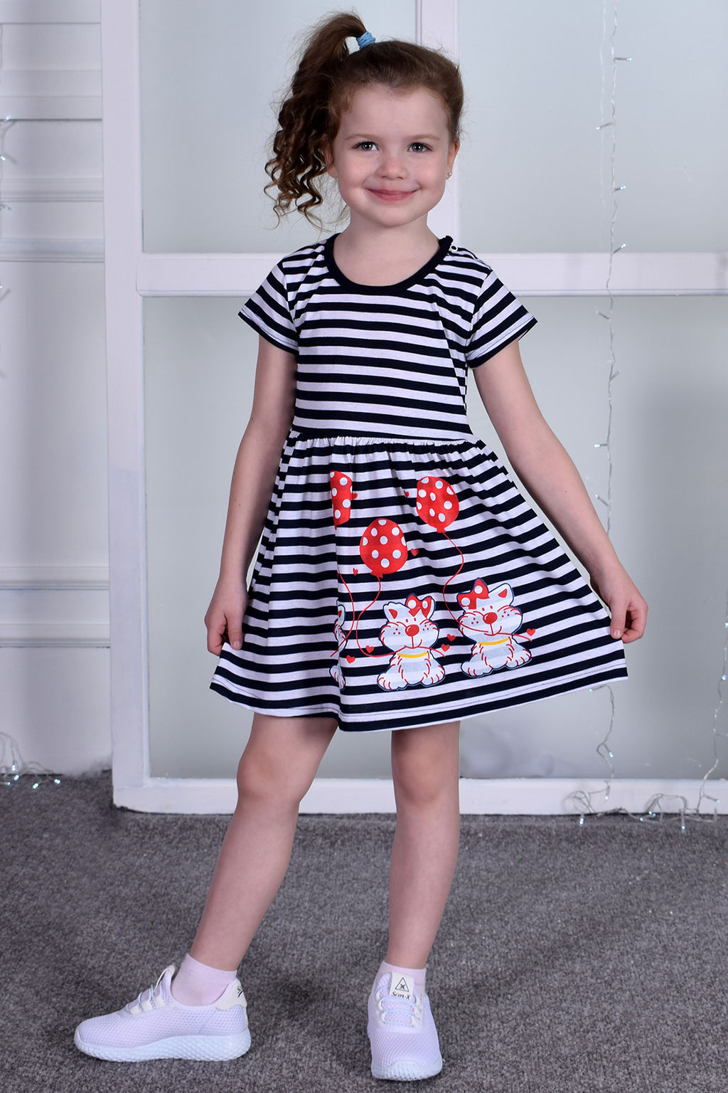 Платье детское трикотажное летнее