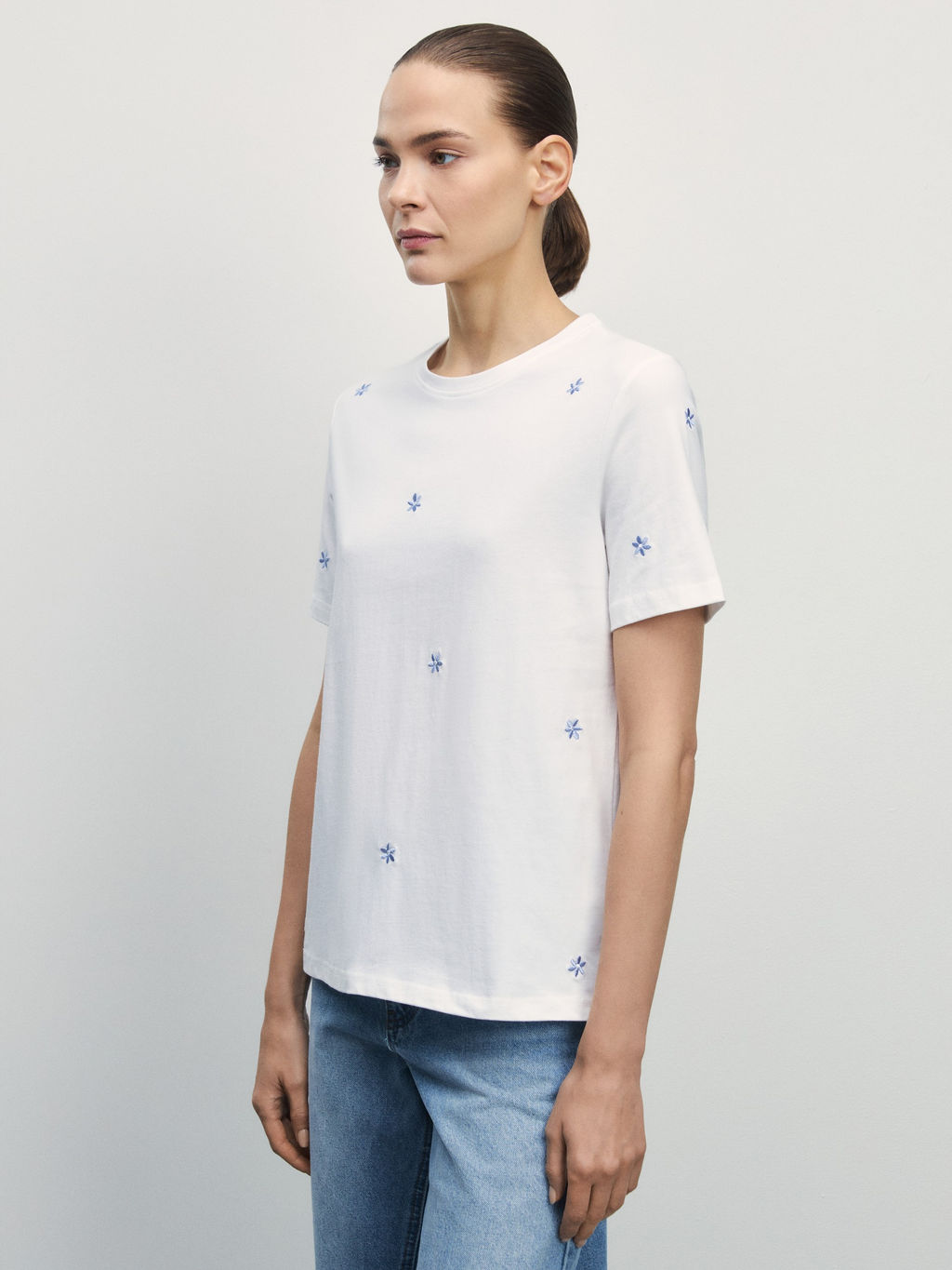 Футболка с вышивкой / Zarina  фото 5