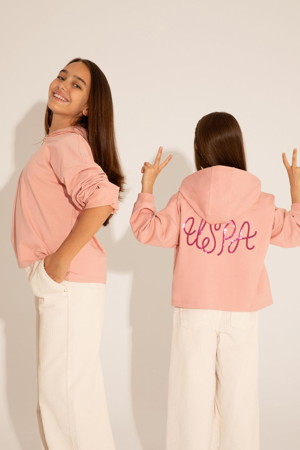 U. S. Polo Assn Толстовка с капюшоном для девочек Powder - U.s. polo assn фото 5