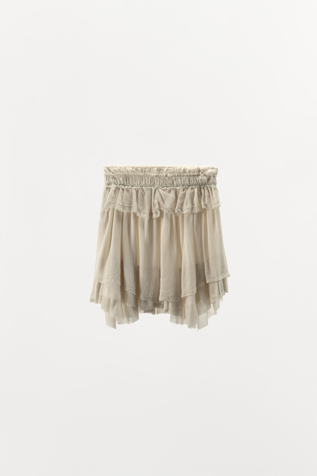 LIMITED EDITION GEORGETTE RUFFLE SKIRT - Zara фото 7