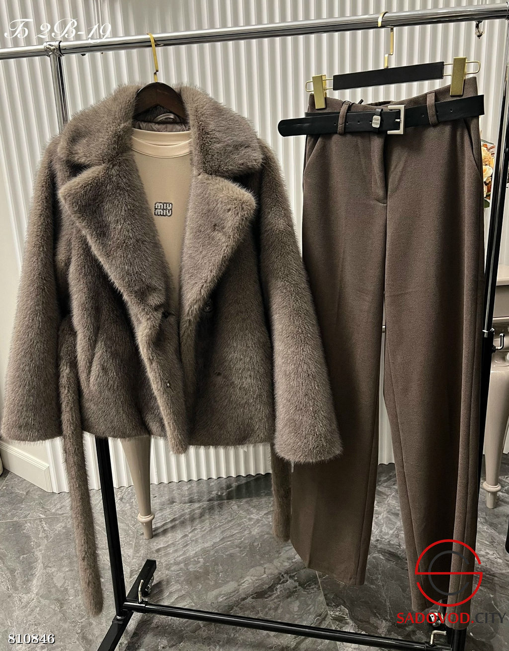 Брюки с ремнем классические - Bruno фото 3