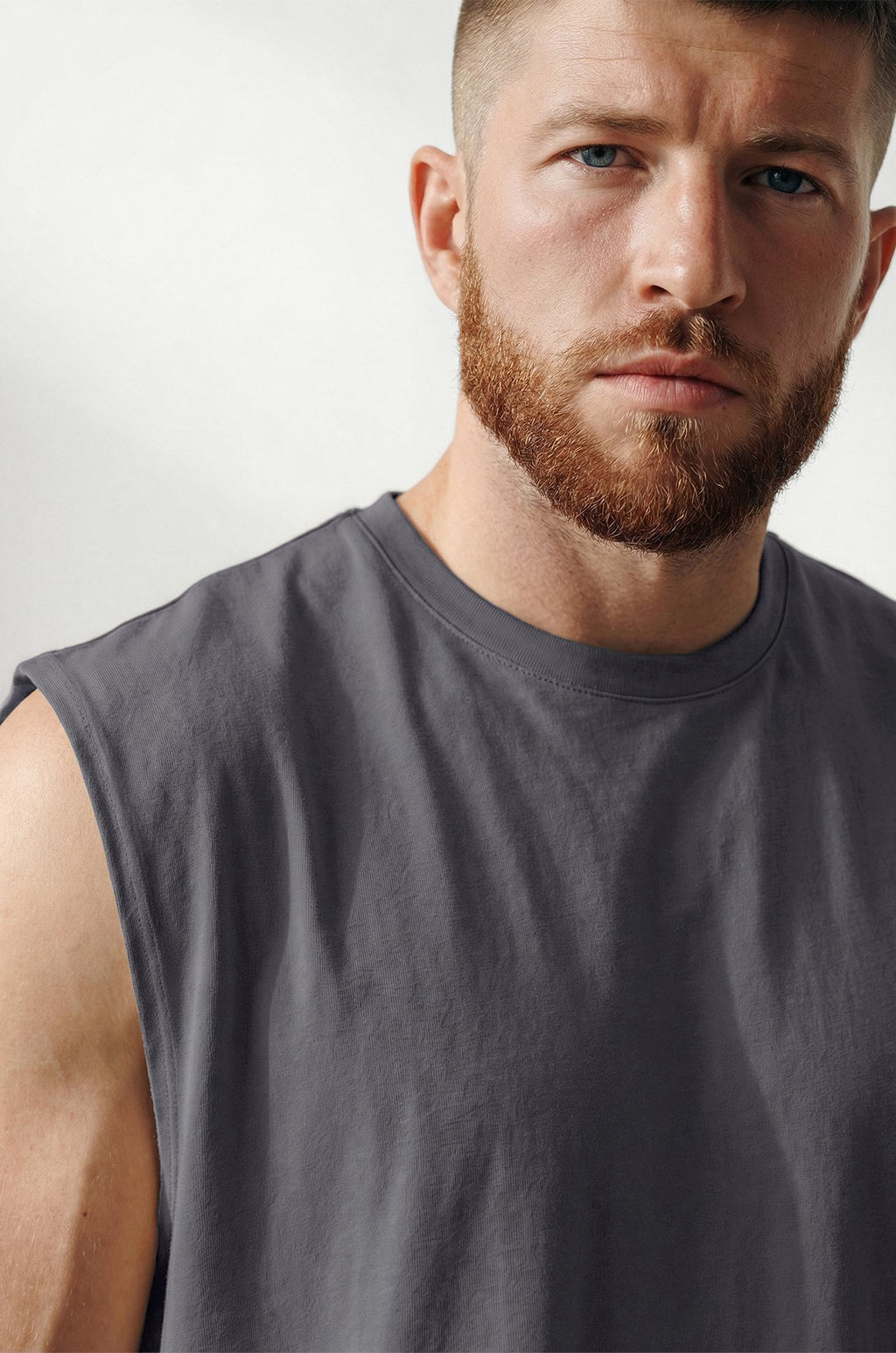 Мужская футболка оверсайз без рукавов Happyfox - Happy fox фото 25