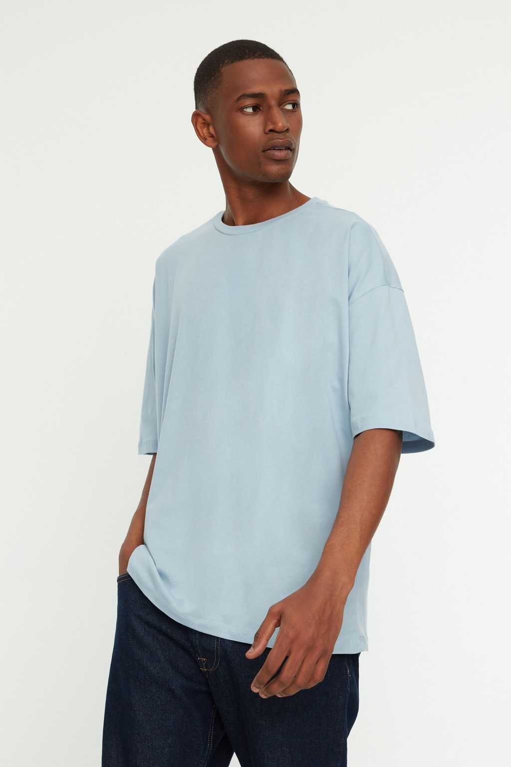 TRENDYOL MAN Tas Oversize/Genis Kesim Bisiklet Yaka Cicek Bask?l? K?sa Kol %100 Pamuklu T-Shirt TMNSS21TS1223 - Trendyolmilla фото 20