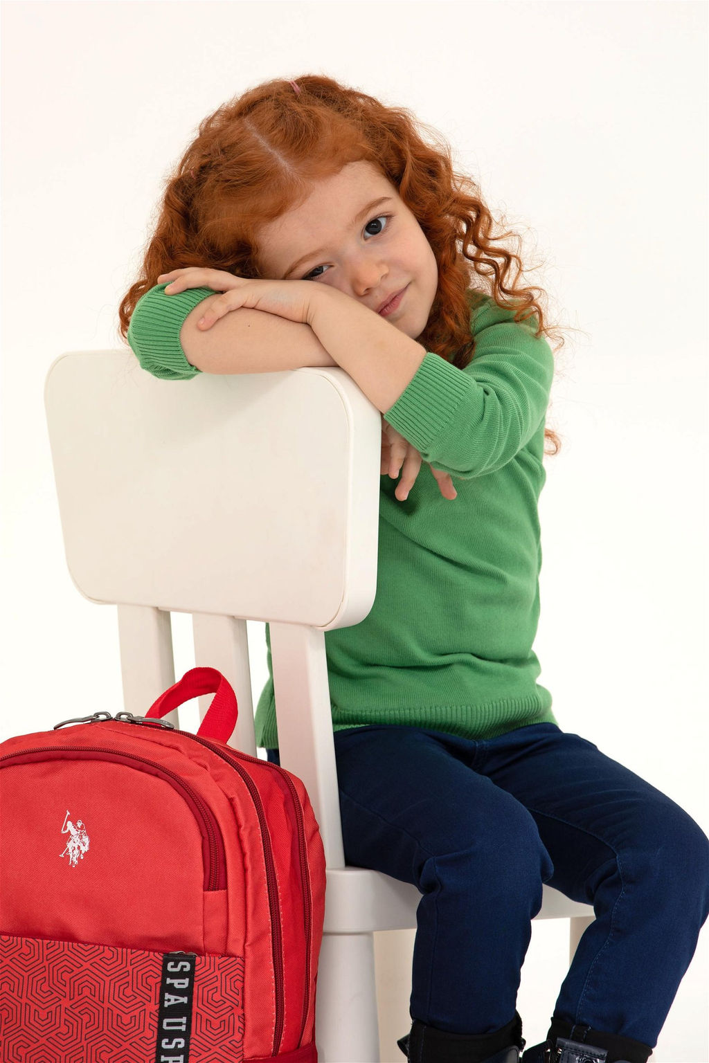 Базовый свитер мятного цвета для девочки Неожиданная скидка в корзине - U.s. polo assn фото 6